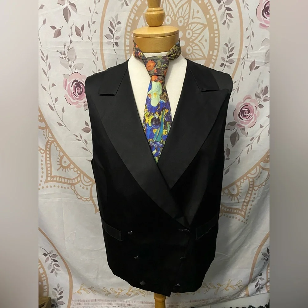 EUC Laurent Monteil Paris Vincent V. Gogh Irises Tie